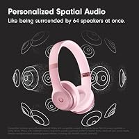 Beats Solo 4 - Wireless On-Ear Bluetooth Headphones, Up to 50-Hour Battery Life, Ultra-Lightweight Comfort, Powerful and Balanced Sound, Apple & Android Compatible - Amazon Exclusive Metallic Pink — image 3