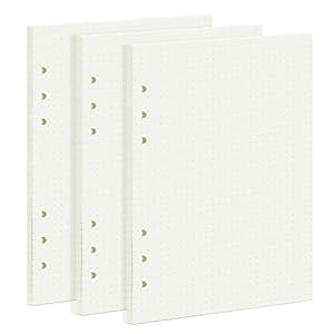 OVISEEN 135 Blätter A5 Gepunktetes Nachfüllpapier