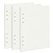 135 Feuilles A5 Recharge Papier en Pointillé, OVISEEN Quadrillé 6 Trous Vierge Feuillets Mobiles pour Agenda Filofax A5 Bullet Carnet Cahier de Voyage