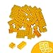 Produktbild Simba 104114122 Steine-104114122 Blox, 50 gelbe Bausteine Made in Italy, 16x 8er und 34x 4er Steine, höchste Qualität und 100 Prozent kompatibel mit bekannten Spielsteinen