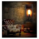 壁ライト, レトロロフトベッドサイドバルコニー階段廊下ルームパブレストランカフェランプパンドラボックス壁ランプ V-intage E27 壁取り付け用燭台ライト(Silver no bubl)