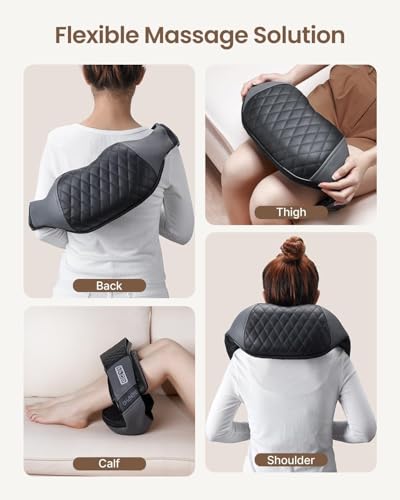 RENPHO Massagegerät, Muttertagsgeschenk, Schulter Nackenmassagegerät mit Wärme, Rückenmassagegerät mit 3D-Massage von tiefem Gewebe, Nackenmassage mit Tiefknetmassage