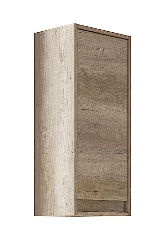 Habitdesign Columna de Baño Suspendido 1 Puerta, Mueble Lavabo, Modelo Dakota, Acabado en Color...