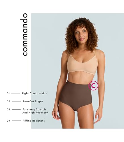 Image of commando - Classic Control Thong | Silky Soft & Shaping No Show Thong | Comfortable Raw-Cut Edges | Machine Washable