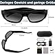 cyi Klein Kamera Sonnenbrille 1080P HD, Tragbare Action Kamera Brille mit Foto/Video-Funktion, Mini Videokamera Sport Brille für Radfahren, Wandern & Camping mit 16GB Micro SD Karte