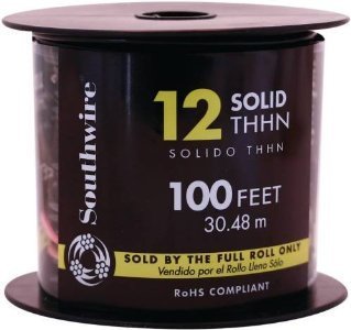 THHN WIRE SOL12G BLK100'