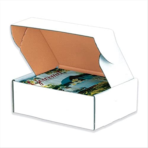 8 x 8 x 2 3/4" White Deluxe Literature Mailers