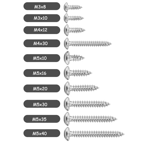 Tornillos Autoperforantes M5 x 16mm Cabeza Pan Hexagonal 100pcs miniatura 5