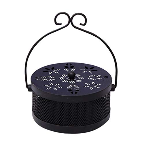 holitie Mosquito Coil Holder Retro Portable Mosquito Incense Burner for Home and Garden