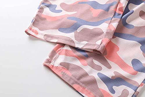 Hong Hui Women's Capri Pajama Sets Plus Size Sleepwear Top With Capri Pants 2 Piece Sleep Set Orange Xx-Large #TOP5