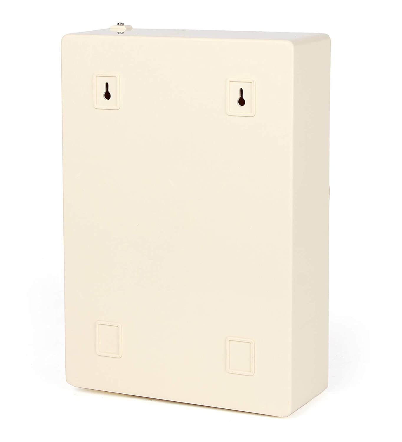 Zahab Style Single Door Plastic Storage Bathroom Cabinet with Mirror-Ivory (10x4x14 inch) 1