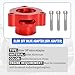 WIKIBB Blow Off Valve Adapter BOV Adapter Compatible with Ford Fiesta/Mustang/Fusion/Edge/Escape/Transit/Bronco 1.5 1.6 2.0 2.3 2.7L More Models, Fit for EcoBoost Turbo - CNC Billet Aluminum Red