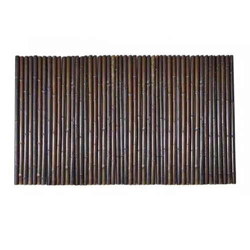 Panneau de clôture en bambou naturel et écologique pour balcon, terrasse, jardin, piscine (marron, 1,2 x 2 m)