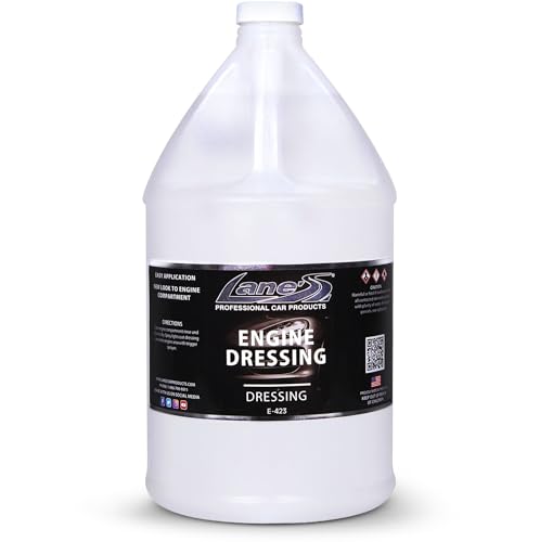 LANE'S Engine Dressing | Professional Engine Bay Cleaner and Protector Shine | Prevents Rubber Hoses Fading and Cracking | Easy to Use, Dust Resistant Degreaser & Detail Spray | 1 Gallon