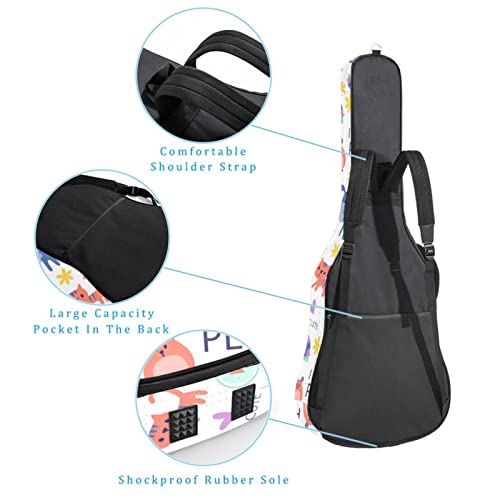 Housse pour guitare acoustique avec motif floral violet de 1 cm d’épaisseur – Housse de transport étanche – 101,6 cm… - Les Beatles, Paul McCartney, John Lennon, RIngo Starr, George Harrison Housse pour guitare acoustique avec motif floral violet de 1 cm d'épaisseur - Housse de transport étanche - 101,6 cm… – Image 4