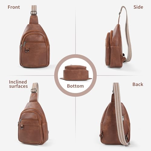 Sling Bag For Women Men Vegan Leather Crossbody Bags Fanny Packs Anti Theft Purses Chest Bag4