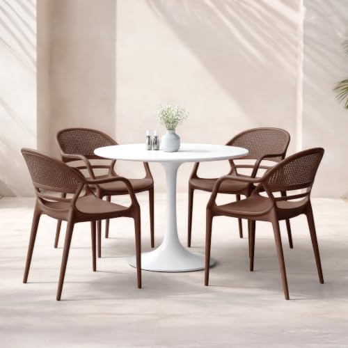 Image of DIYA Sunset Dining & Home Chair | Stylish Plastic Arm Chair