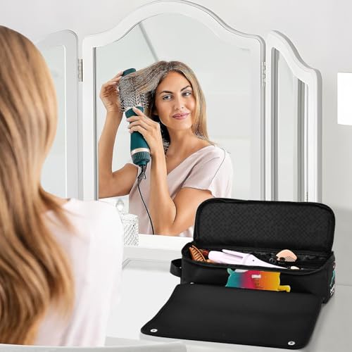 Bolsa de viaje resistente para planchas y herramientas de cabello miniatura 6