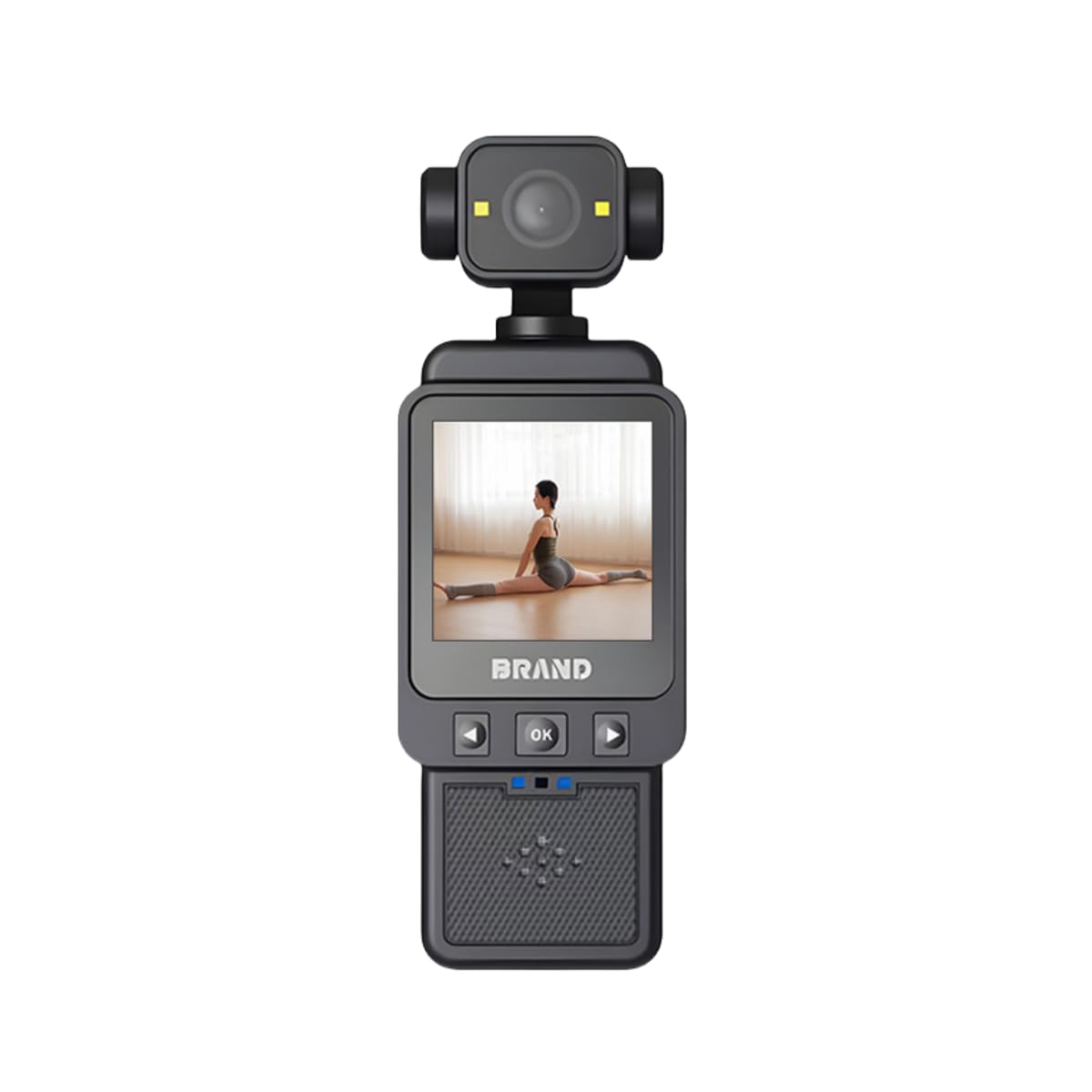 PUSOKEI Portable Action Camera, 1080P WiFi Pocket Camcorder with 360°Rotatable Lens,Motion Detection,LCD Screen,Worn Camera with Rear Clamp-picture-18