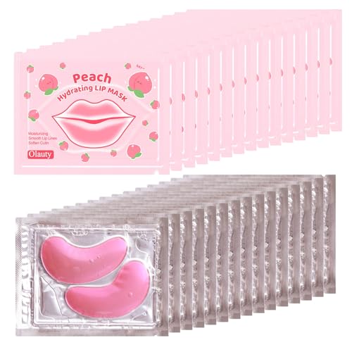 30 Pairs Lip Mask & Eye Mask Hangover Kit Hangover Patches Under Eye Patches Anti Wrinkle Patches for Lip Reducing Dark Circles Bulk Gifts for Women Girl Stuff Bachelorette Party Favors