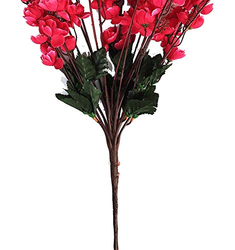 Image of Coolkart Artificial Orchid Flower Bunches, Pink | 60 cm Tall, 7 Heads, Home Decor, Decorative