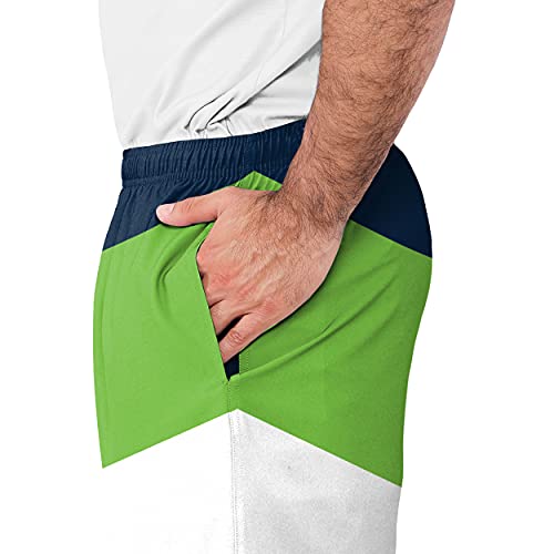 Image of FOCO NFL Mens NFL Team Logo Side Stripe Training Shorts