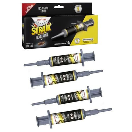 Kit 4 Unidades Veneno De Baratas Gel Straik Dexter Latina Mata 72 Horas