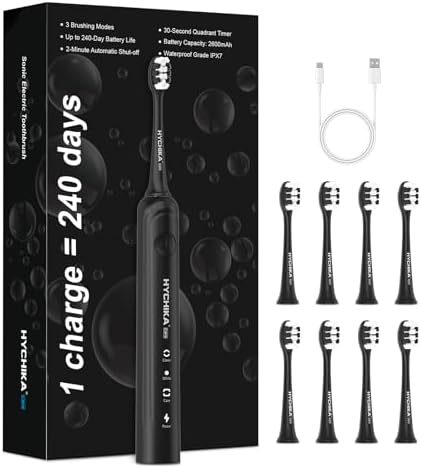 Cepillo de dientes eléctrico sónico para adultos,recargable 240 d...