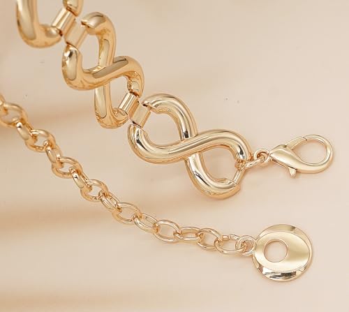 Waist Chain for Women Gold Hollow Chunky Belt for Dresses4