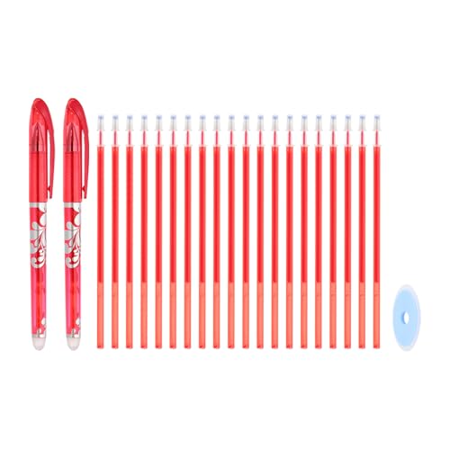 PATIKIL 2Pack Bolígrafos de Gel Borrables con 20 Recambios y 1 Borrador miniatura 1