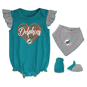 Outerstuff NFL Dolphins Zestaw 3-częściowy Niemowlęcy