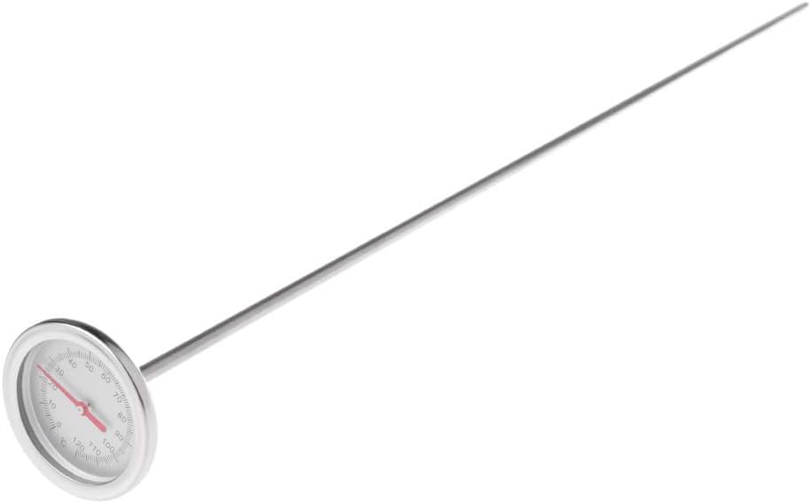 Yuayan 50cm Premium Stainless Steel Compost Soil Thermometer Garden Backyard 0℃-120℃