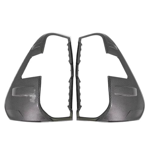 Carcasse de feu arrière pour Toyota Hilux 2021-2025 : garnitures de capots carbone noir chromé