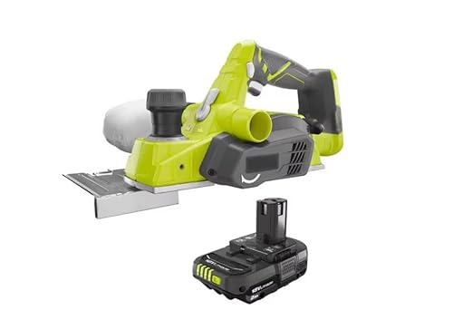 P611-PBP006 Fits for Ryobi 18V Cordless 3-1/4 in. Planer with Dust Bag with 2.0 Ah Battery