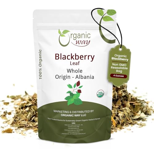 Organic Way Dried Blackberry Leaf Whole (4 Oz)