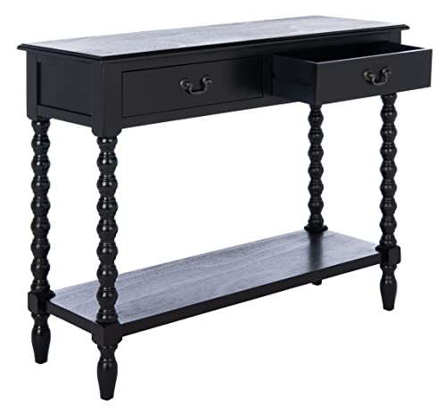 SAFAVIEH Furniture - Athena 2-Drawer Console Table - Black -