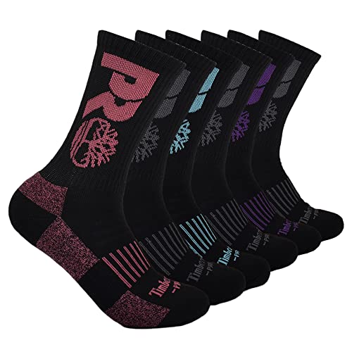 Timberland PRO Women's 6-Pack Half Cushioned Crew Socks