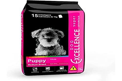 Ração Excellence Super Premium cães Filhotes de Raças Médias - 15...