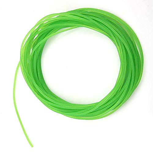 Correa redonda de poliuretano PU 2mm 10m superficie rugosa para accionamiento verde