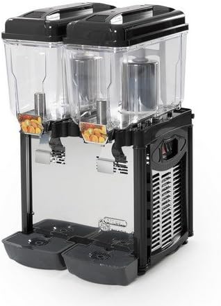 CD2J 2 Tanks of 3 Gallon Stainless Steel & Polycarbonate Juice Dispenser