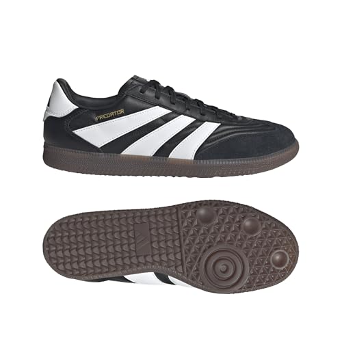Adidas Unisex Freestyle Indoor Soccer,Black/White/Gold Metallic,6 by adidas - Image 4