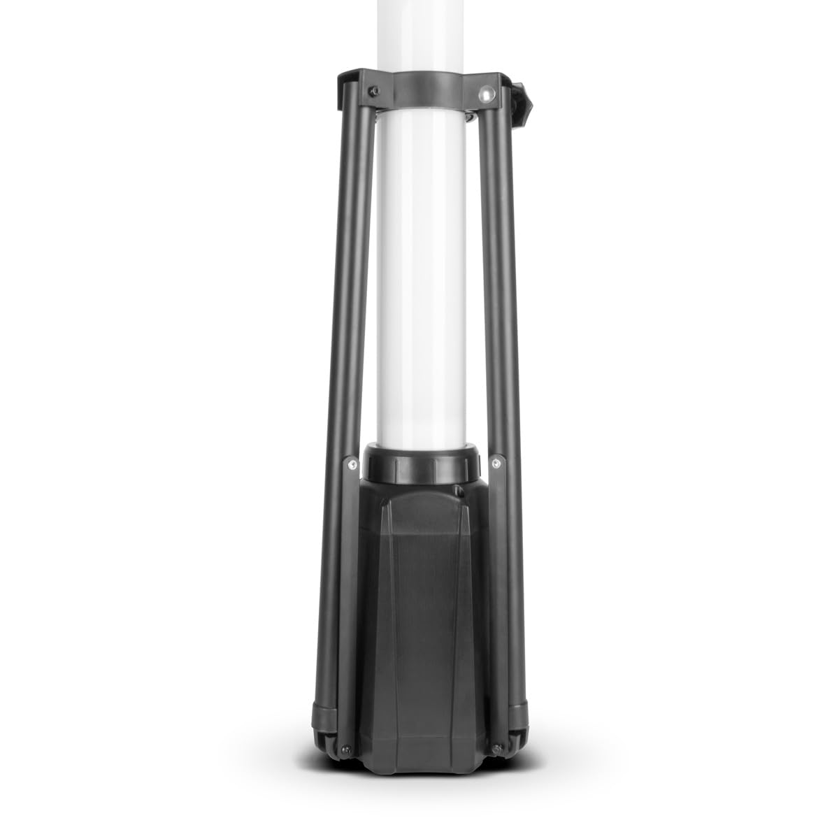 STAHLWERK LED-Turmstrahler TBS-100 ST 100 Watt 7.500 Lumen IP44 | 360° Baustrahler, 5.000 K Tageslichtfarbe, Bauleuchte mit 230 Volt Zusatzsteckdose