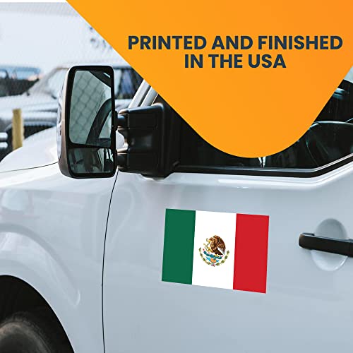 Image of Magnet Me Up Mexican Mexico Flag Car Magnet Decal, 5x8 Inches, Heavy Duty Automotive Magnet for Car, Truck SUV'