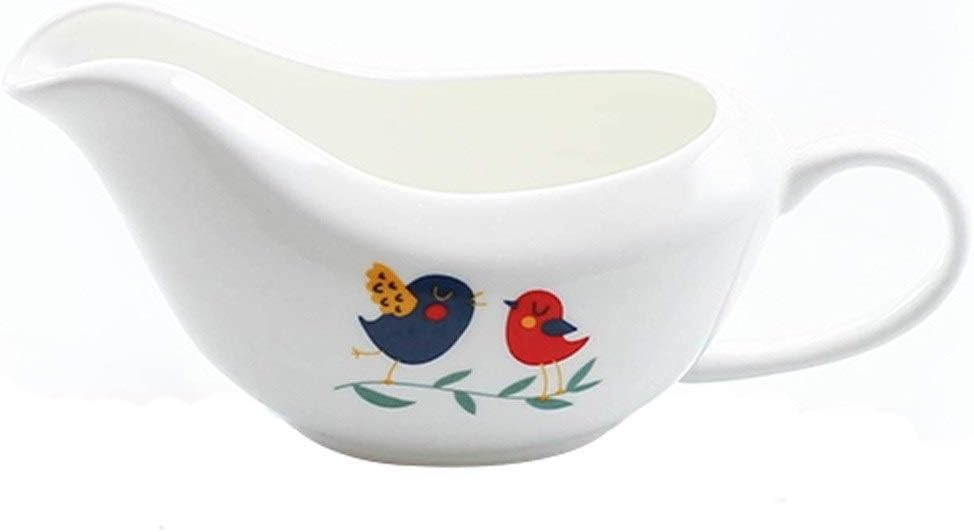 Saucer Porcelain Gravy Boat Gravy Boat And Tray Ceramic Make Sauce Boat With Tapered Spout Porcelain Gravy Boat Dinnerware Porcelain Easy Pour Gravy Sauce Dish(C), 20010125