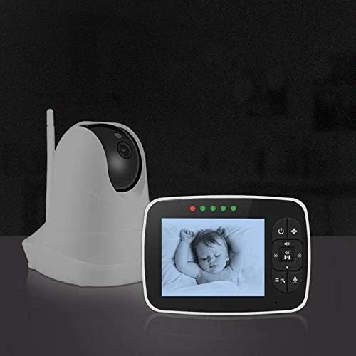 newbaby baby monitor screen displaying a baby in night vision mode