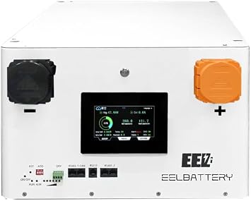 EEL 48V JK 280Ah LiFePO4 White Battery Box Metal Case Built-in JK BMS 2A Active Balance with 4.3" LCD Screen perfer for RV,Solar System,Backup Power,Home Energy Storage