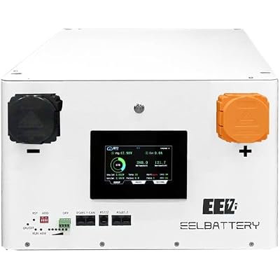 EEL 48V JK 280Ah LiFePO4 White Battery Box Metal Case Built-in JK BMS 2A Active Balance With 4.3" LCD Screen Perfer For RV,Solar System,Backup Power,Home Energy Storage