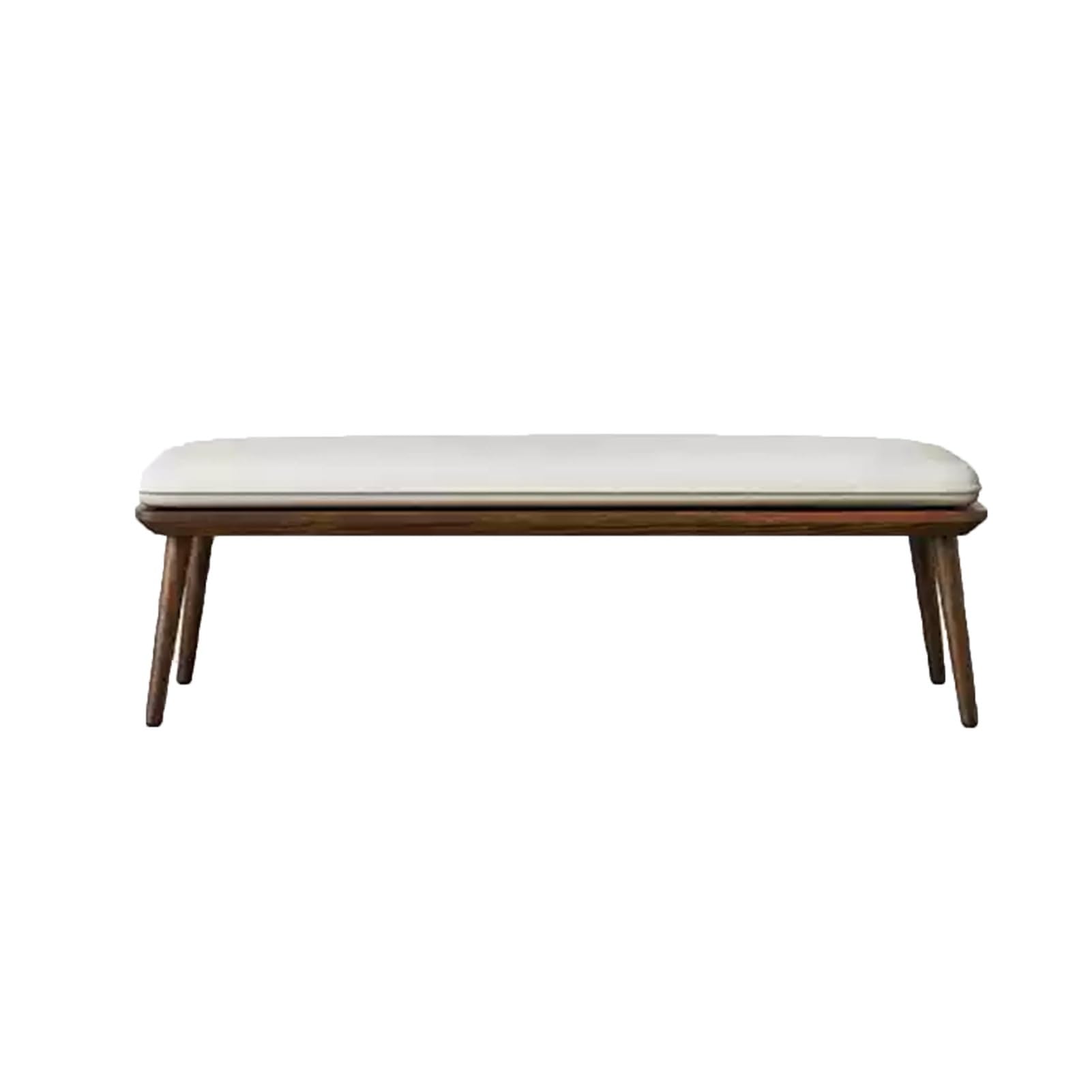 Banc à chaussures bois massif assise rembourrée pour salon entrée et chambre