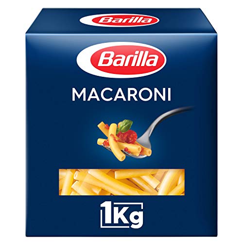  Barilla Pâtes Macaroni 1 kg - Lot de 4
