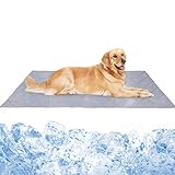 ❉ Alta calidad: nuestra manta de refrigeración para perros está hecha de fibra de refrigeración de alta tecnología, es reutilizable, resistente a las arrugas y duradera. Ayuda eficazmente a que las mascotas se enfríen y estén protegidas de los rayos del sol durante el caluroso verano.